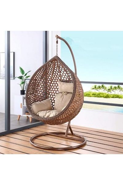 Türkiye Outdoor Comfortable Swing Chair Nordic Home Balcony Hanging Basket Wicker Chair Swing Leisure Bird's
