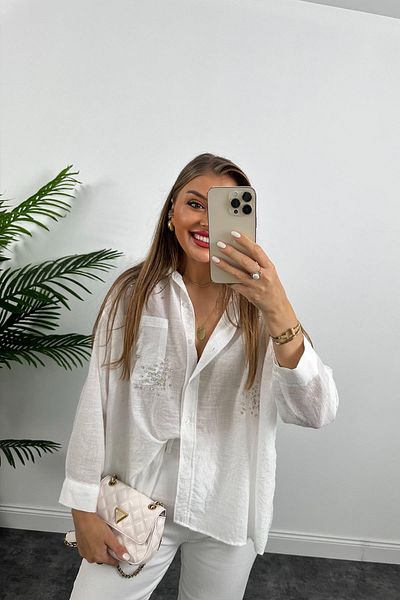 LİSAA BUTİK CĂMĂȘĂ OVERSIZE MĂRIME STANDARD STONE