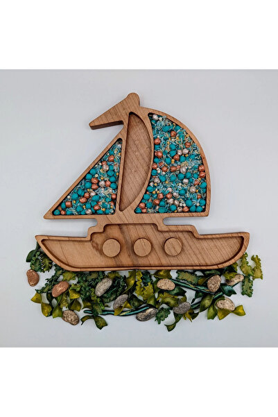 AllFayLazer Ahşap Araba Araç Gemi Vapur Taşıt Temalı Mandala Boyama ve Mozaik...