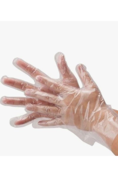 btm home 100Pcs Sachet Gloves Transparent Disposable Practical Gloves