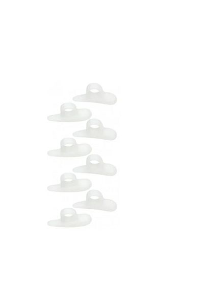OEM Set of 4 pairs of finger correctors, 6.5 x 2.1 x 3 cm, silicone, white