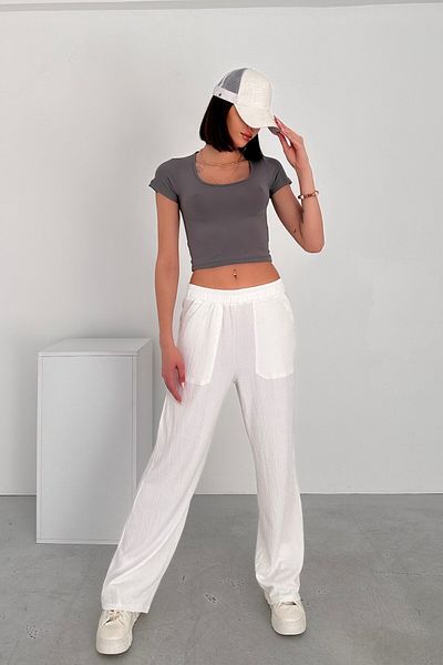 New Now Modal Fabric Oval Collar Half Sleeve Body