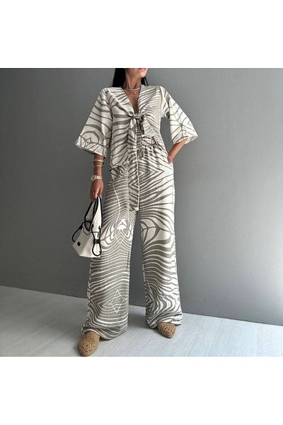 GOOD&DESS Women's Viscose Kimono Set