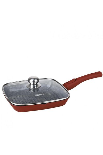Heinner Grill Pan with Lid 28 cm Cast Aluminum Induction