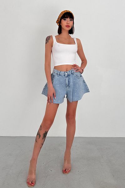 New Now ȚESUT MODAL GOLĂ PĂTRATĂ CUREA GROASĂ SPATE DECOLAT CROP BODY