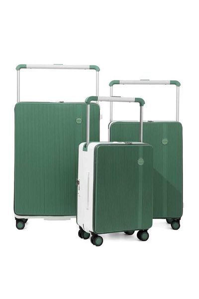 Prosperity 3-Piece Blue Luggage Set – Spinner Wheels, Hard Shell, TSA Lock