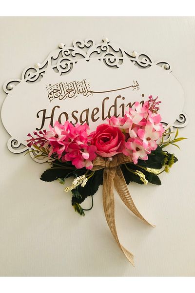 LİMOMİ Decorative Welcome Written Door Ornament