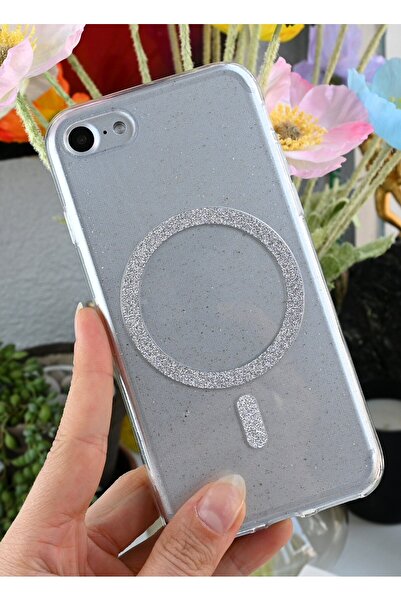 Go Aksesuar Iphone 7 - 8 - se 2020 Uyumlu Glitter Magsafe Özellikli Renkli Şe...