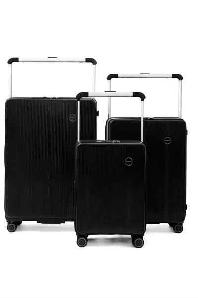 Prosperity 3-Piece Blue Luggage Set – Spinner Wheels, Hard Shell, TSA Lock