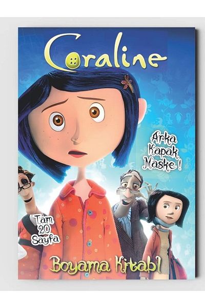 ZNC Coraline Themed Fun Coloring Book, (+20), (Full Page Picture Coloring Book)