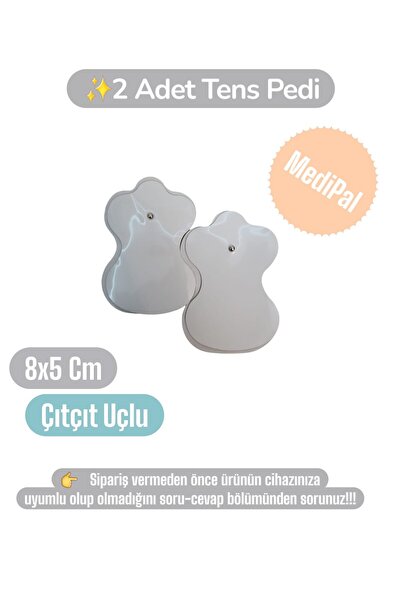 MediPal 2 Adet 8x5 Cm ÇITÇITLI Tens Pedi - Tens Elektrot
