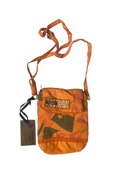 Old Cotton Vintage Colorful Ethnic Loose Single Compartment Daily Women's Arm Shoulder Cross Phone Bag 14 cm X 17 cm