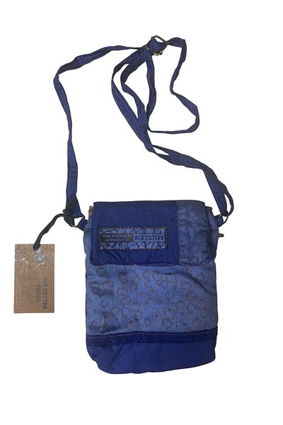 Old Cotton Vintage Colorful Ethnic Loose Single Compartment Daily Women's Arm Shoulder Cross Phone Bag 14 cm X 17 cm