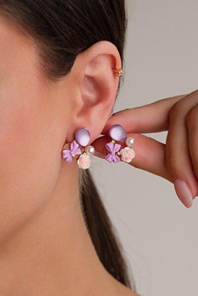 MRK Kadın Flower İthal Çiçek Küpe