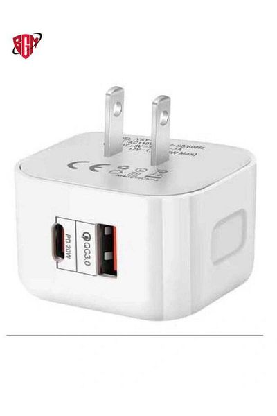 Shopi 20W PD USB Wall Charger QC3.0 Mobile Phone Fast Charging Travel Adapter iPhone 12 11 Pro Max