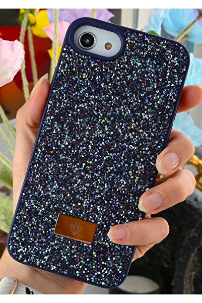 Go Aksesuar Iphone 6 - 7 - 8 - Se 2020 - Se 2022 Uyumlu Elmas Tasarımlı Taşlı...