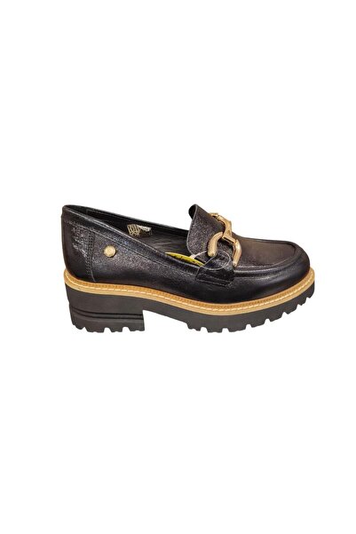 Mammamia D25YA-3790 TOPUKLU HAFİF LOAFER DERİ KADIN AYAKKABI