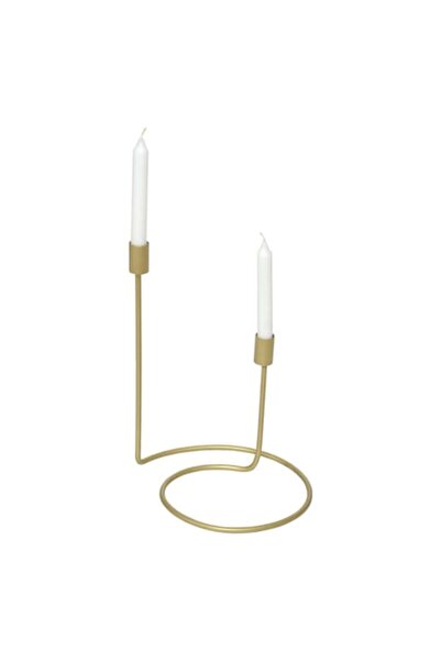 fromro Suport lumanari SHADOW FLAME auriu mat