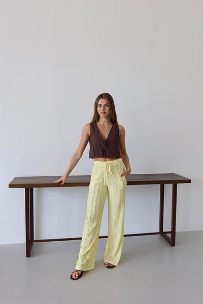 Jeevee Tasseled Fabric Relaxed Cut Summer Trousers