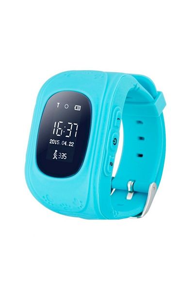 TECHSTAR Q50 Blue Smartwatch for Kids, SIM Card Slot, GPS Tracker, SOS Emergency Button, Live Monitoring