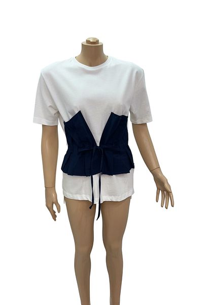 Cataleya Fashion Cotton T-shirt with adjustable corset