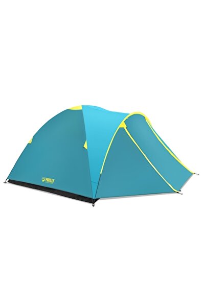 TRINAR Blue camping tent for 4 people, polyester 190T,includes polyethylene floor mat and net for insects