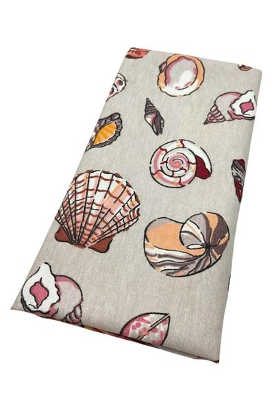 angel çanta aksesuar Angel Bag Accessory 90X50 cm Duck Liner Fabric Light Gray Seashell Pattern