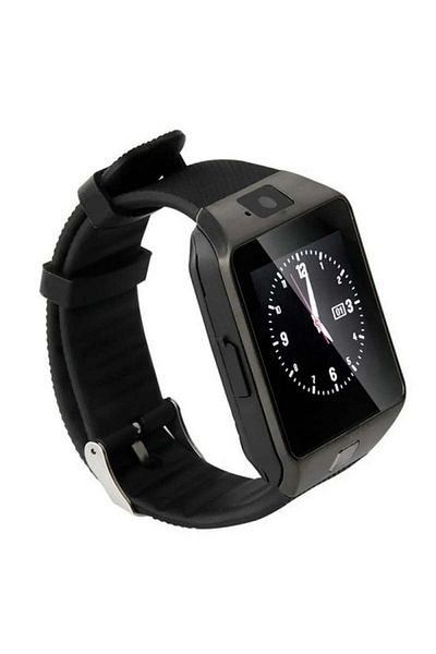 TECHSTAR Smartwatch Bluetooth DZ09 MTK Compatible SIM and MicroSD with Camera Black
