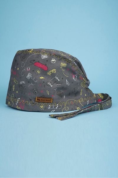 Best Bone Skateboard Patterned Surgical Cap