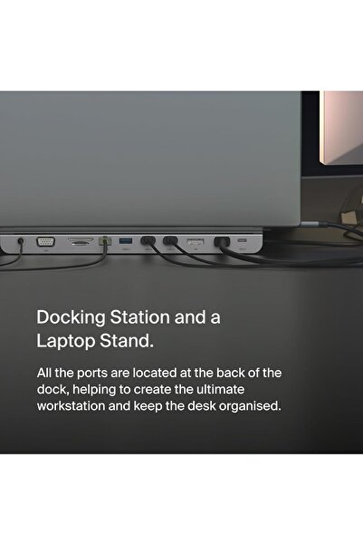 Belkin USB-C 11-in-1 MultiPort Hub (4K HDMI, DP, VGA, 100W PD, 3x USB-A, GigE, SD/MicroSD, 3.5mm)