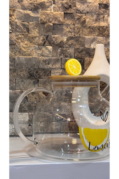 ARİN MODA ARİN HOMTEKSDEN BAMBU KAPAKLI LİMON MOTİFLİ ISIYA DAYANIKLI DEMLEME...