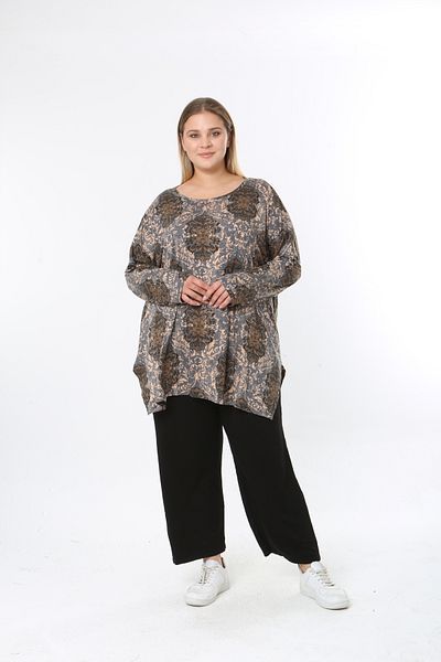 XL Modam Women's Digital Print Plus Size Tunic