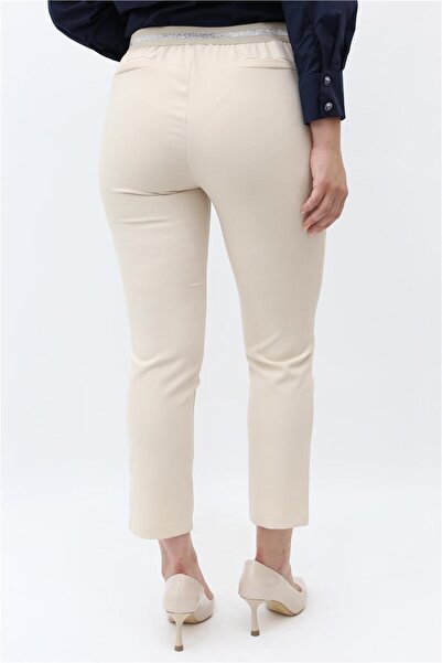 Armine Beli Sim Detaylı Pantolon 25YT227 - Bej