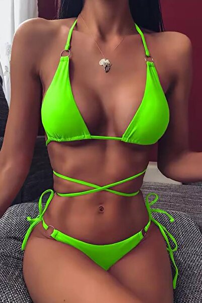 Bikini Mayokini Dünyası Ερα Νέρα Μπικίνι - Πράσινο