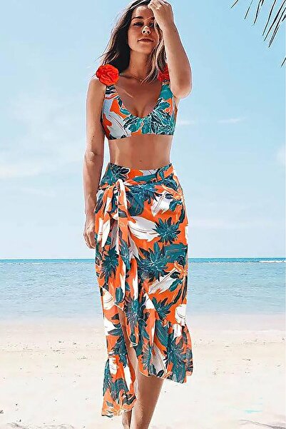 Bikini Mayokini Dünyası Μπικίνι Bahama - Πράσινο-Λευκό