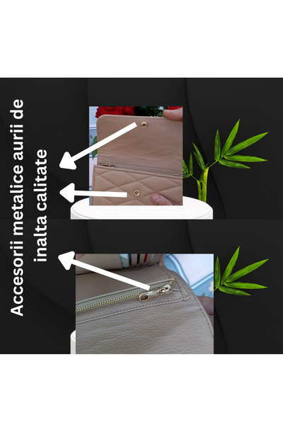 OEM Small Women's Wallet, Leather, Elegant Handmade Accessory