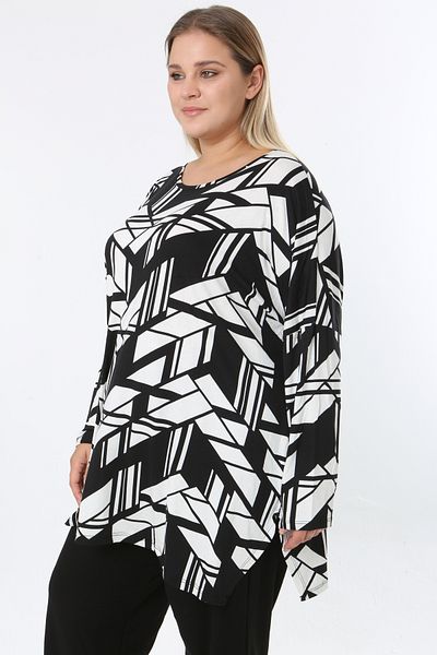 XL Modam Women's Digital Print Plus Size Tunic