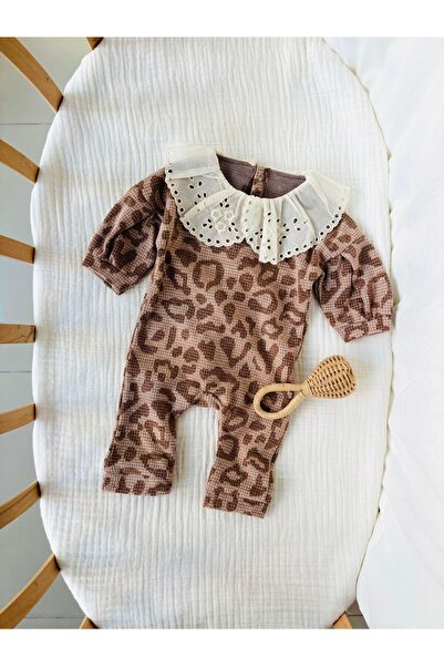 NUNU BABY Emily Leopar Desenli Tulum - Kahverengi