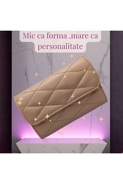 OEM Small Women's Wallet, Leather, Elegant Handmade Accessory