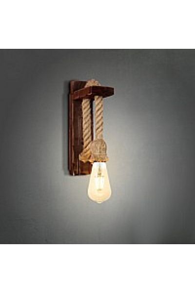 Hammer Wall Lamp Rope with Premium Wood