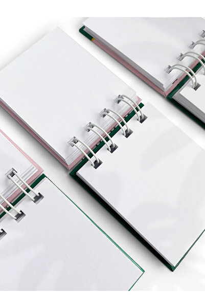 Henno Papatya Çiçeği Esintili Mini Cep Defter – 6x7 cm Spiralli Defter, Hediye ve Kişisel Notlar İçin