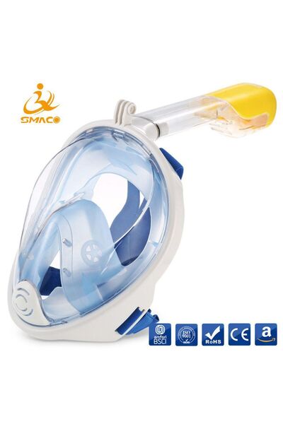 ForWhat S/M Anti-Fog No-Leak Diving Face Mask Snorkel for Office Home Office ...