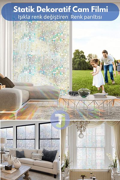 Technojet Static Frosted Patterned Glass Covering Film Shower Cabin Office Balcony Decoration Foil 60Cmx100Cm