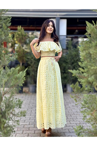 Style FİSTO ETEKLİ SARI TAKIM