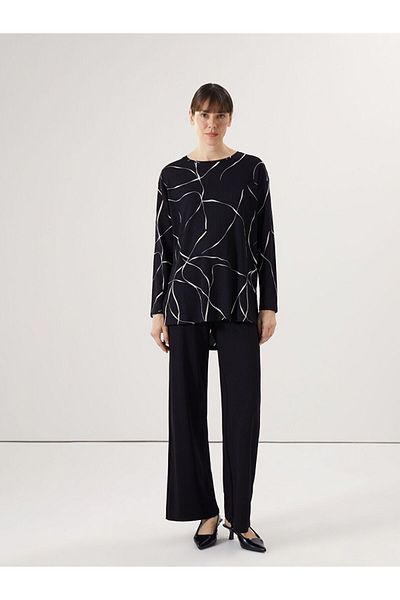 LC Waikiki Lcwaikiki Classic Crew Neck Patterned Women's Blouse