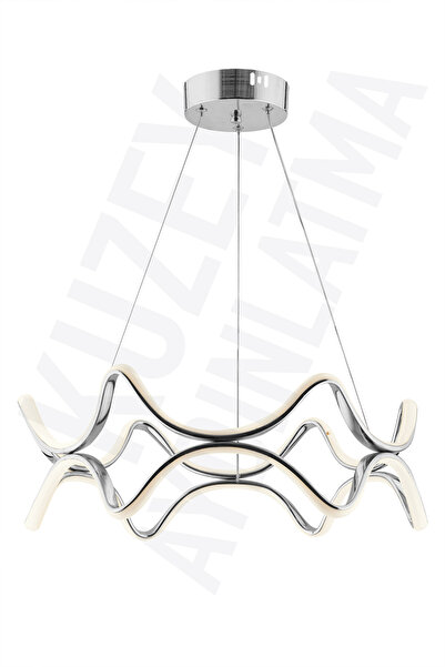 KUZEY AYDINLATMA YAĞMUR LEDLİ SADE 3 lü RENK LEDLİ KUMANDALI AVİZE