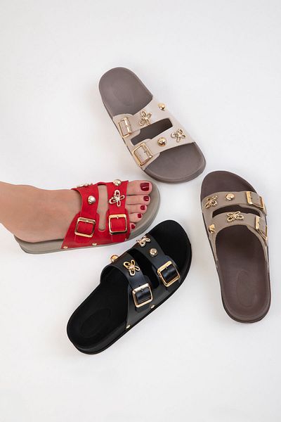 SOHO Red Women's Slippers 20757