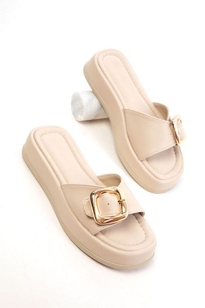 SOHO Beige Women's Slippers 20764