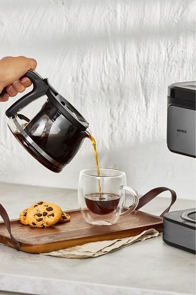 Karaca Just Coffee Aroma - 2 in 1 Filter Coffee Maker, Space Gray