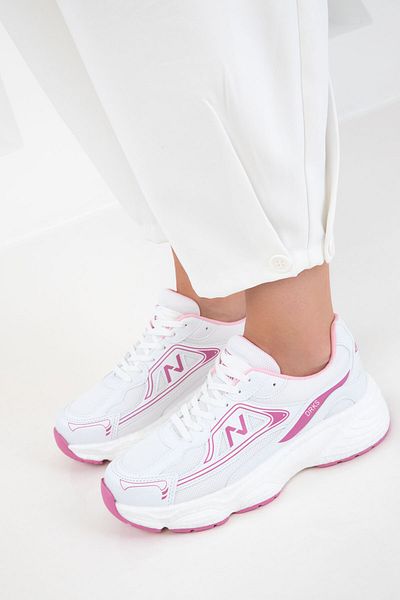 SOHO White-Fuchsia Women's Sneaker 20762